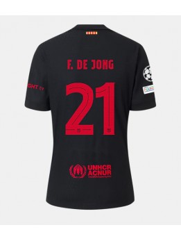 Muži Futbalové oblečenie Barcelona Frenkie de Jong #21 2024-25 Krátky Rukáv - Preč